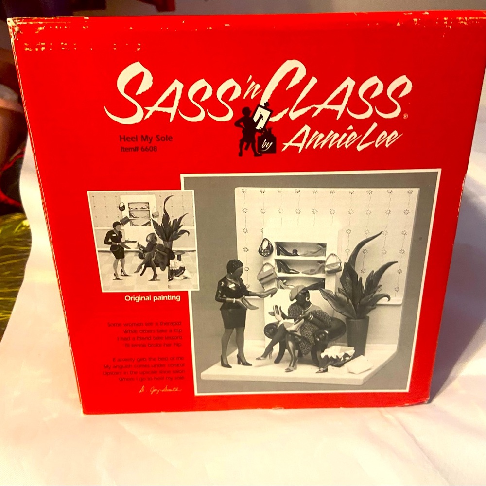 Annie Lee Sass ‘n Class Collectible Figurine “Heel My Sole” Scene #6608 NIB